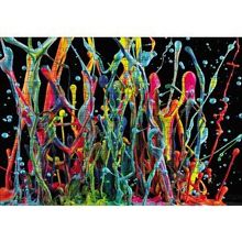Cakapuzzle Renkli Boya Damlaları 120 Parça Ahşap Puzzle