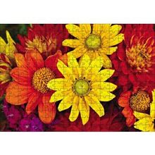Cakapuzzle Renkli Çiçekler 120 Parça Ahşap Puzzle