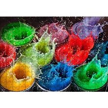 Cakapuzzle Renkli Damlalar Patlıyor 120 Parça Ahşap Puzzle