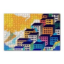 Cakapuzzle Renkli Gökdelenler ve Bulutlar 120 Parça Ahşap Puzzle