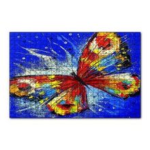 Cakapuzzle Renkli Kelebek Yağlı Boyalı 120 Parça Ahşap Puzzle
