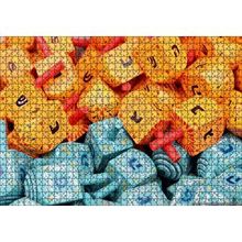 Cakapuzzle Renkli ve Harfli Minik Topaçlar 120 Parça Ahşap Puzzle