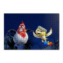Cakapuzzle Rio Macerası Sarı ve Kırmızı Beyaz Kuşlar 120 Parça Ahşap Puzzle