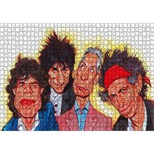 Cakapuzzle Rolling Stones Karikatürize 120 Parça Ahşap Puzzle