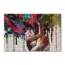 Cakapuzzle Romantik Çift Suluboya Efektli 120 Parça Ahşap Puzzle