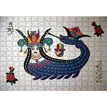 Cakapuzzle Şahmeran Çizimi 120 Parça Ahşap Puzzle