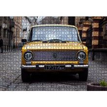Cakapuzzle Sarı Lada Otomobil 120 Parça Ahşap Puzzle