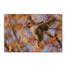 Cakapuzzle Sarı Meyveli Ağaç ve Sevimli Kuş 120 Parça Ahşap Puzzle