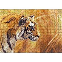 Cakapuzzle Sarı Otların Arasındaki Kaplan 120 Parça Ahşap Puzzle