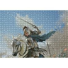Cakapuzzle Savaş Şovalye At Görseli 120 Parça Ahşap Puzzle