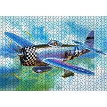 Cakapuzzle Savaş Uçağı Tuval 120 Parça Ahşap Puzzle