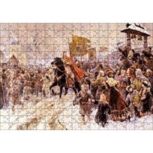 Cakapuzzle Savaştan Dönen Komutanın Şehre Girişi 120 Parça Ahşap Puzzle