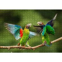 Cakapuzzle Sevda Papağanları 120 Parça Ahşap Puzzle