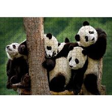 Cakapuzzle Sevimli Panda Yavruları 120 Parça Ahşap Puzzle