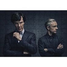 Cakapuzzle Sherlock Holmes ve Dr Watson 120 Parça Ahşap Puzzle