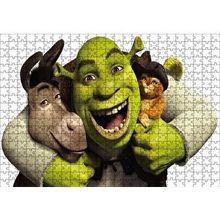 Cakapuzzle Shrek Donkey Puss 120 Parça Ahşap Puzzle