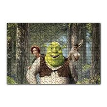 Cakapuzzle Shrek Shrek Orman Prenses Eşek Gülümsüyor Görseli 120 Parça Ahşap Puzzle