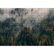 Cakapuzzle Sık Ormanı Yutan Sis 120 Parça Ahşap Puzzle