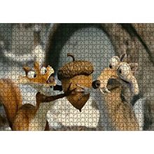 Cakapuzzle Sincap Scrat İle Fındık Toplamaca Görseli 120 Parça Ahşap Puzzle