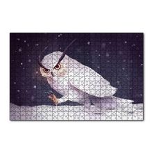 Cakapuzzle Sinirli Kar Baykuşu 120 Parça Ahşap Puzzle