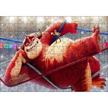 Cakapuzzle Sirkte İpler Üzerindeki Sevimli Canavar 120 Parça Ahşap Puzzle