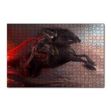 Cakapuzzle Siyah Atlı Savaşçı 120 Parça Ahşap Puzzle