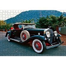 Cakapuzzle Siyah Cadillac Antika Araba 120 Parça Ahşap Puzzle