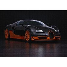 Cakapuzzle Siyah Turuncu Bugatti 120 Parça Ahşap Puzzle