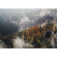 Cakapuzzle Sonbahar Renklerinde Orman ve Sisler 120 Parça Ahşap Puzzle