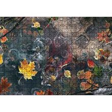 Cakapuzzle Sonbahar Yaprakları ve Yağmur Damlaları 120 Parça Ahşap Puzzle