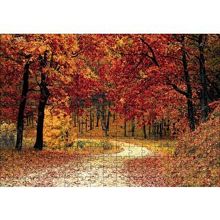 Cakapuzzle Sonbaharda Orman Görseli 120 Parça Ahşap Puzzle