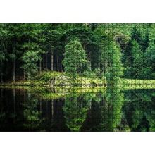 Cakapuzzle Su ve Yeşilin İnanılmaz Buluşması 120 Parça Ahşap Puzzle