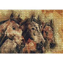 Cakapuzzle Suluboya 3 Kafadar 120 Parça Ahşap Puzzle
