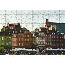 Cakapuzzle Tarihi Binalar ve Meydanda İnsanlar 120 Parça Ahşap Puzzle