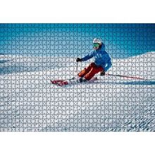 Cakapuzzle Tepeden İnen Kayakçı Siporu 120 Parça Ahşap Puzzle