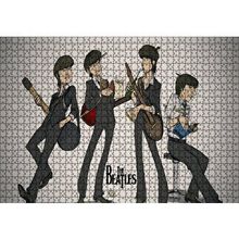 Cakapuzzle The Beatles Karikatürize Çizim 120 Parça Ahşap Puzzle