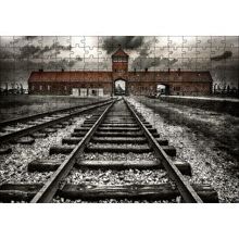 Cakapuzzle Tren Rayları ve Tarihi Bina 120 Parça Ahşap Puzzle