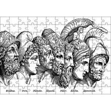 Cakapuzzle Truva Savaşı Kahramanları 120 Parça Ahşap Puzzle