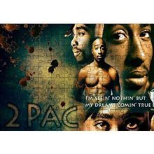 Cakapuzzle Tupac Shakur Rüyaların Gerçeğe Dönüşü 120 Parça Ahşap Puzzle