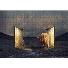 Cakapuzzle Uyurgezer Kız ve Narnia Aslanı 120 Parça Ahşap Puzzle