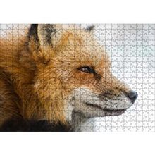 Cakapuzzle Uzakları İzleyen Kızıl Tilki Yakın Çekim 120 Parça Ahşap Puzzle