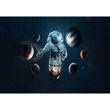 Cakapuzzle Uzay Astronot 7 Gezegen Görseli 120 Parça Ahşap Puzzle