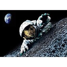 Cakapuzzle Uzay Astronot Gezegen Görseli 120 Parça Ahşap Puzzle
