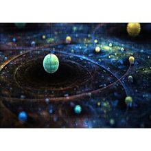 Cakapuzzle Uzay Zaman Görseli 120 Parça Ahşap Puzzle
