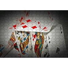 Cakapuzzle Uzun Yeleli Şahlanan At Görseli 120 Parça Ahşap Puzzle