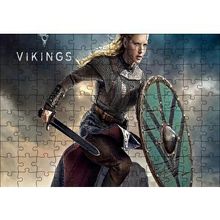 Cakapuzzle Vikingler Katheryn Lagertha 120 Parça Ahşap Puzzle