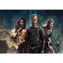 Cakapuzzle Vikingler Ragnar Lagertha Rollo 120 Parça Ahşap Puzzle
