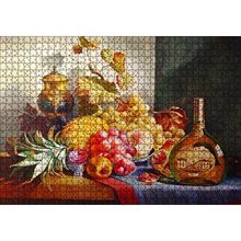 Cakapuzzle Viski ve Taze Meyveler 120 Parça Ahşap Puzzle