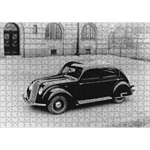 Cakapuzzle Volvo PV36 Carioca Bina Önünde Park 120 Parça Ahşap Puzzle