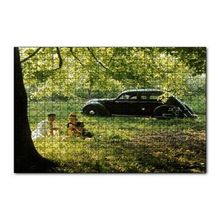 Cakapuzzle Volvo PV36 Carioca İle Bir Çiftin Piknik Keyfi 120 Parça Ahşap Puzzle
